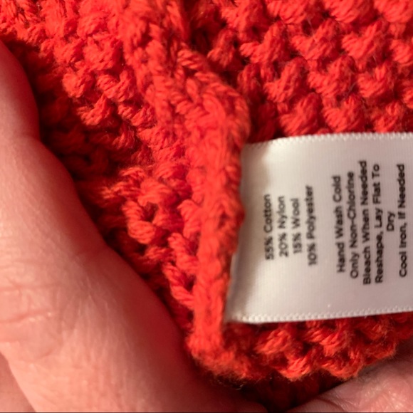 Talbots red cable sweater - Picture 4 of 5